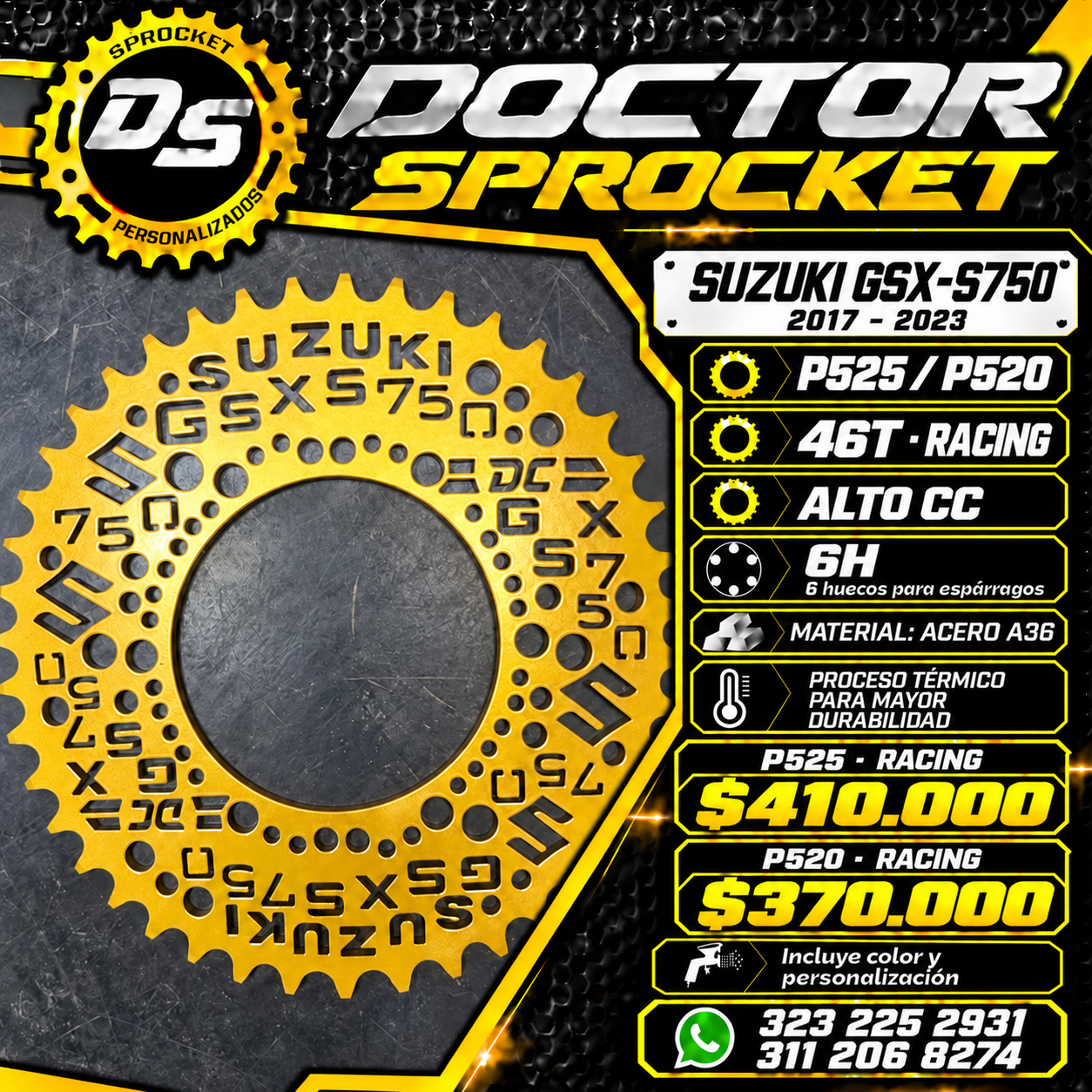 Suzuki GSX-S750 P525 46T
